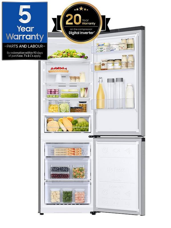 Samsung RB7300T RB34C600ESA/EU 4 Series Frost-Free Classic Fridge Freezer with All Around Cooling - E Rated - Silver - Image 2